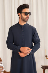 NAVY BLENDED KAMEEZ SHALWAR
