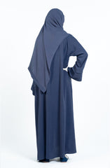 MARBLE CRUSH ABAYA WITH LACE