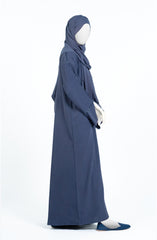 MARBLE CRUSH ABAYA WITH LACE