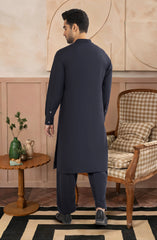 NAVY BLENDED KAMEEZ SHALWAR