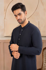NAVY BLENDED KAMEEZ SHALWAR