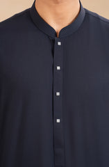 NAVY BLENDED KAMEEZ SHALWAR