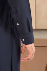 NAVY BLENDED KAMEEZ SHALWAR