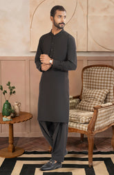 BLACK BLENDED KAMEEZ SHALWAR
