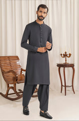 CHARCOAL BLENDED KAMEEZ SHALWAR