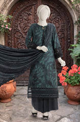 EMBROIDERED TWILL VISCOSE 3 PCS UNSTITCHED