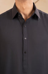 CHARCOAL BLENDED KAMEEZ SHALWAR
