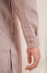 TEA-PINK BLENDED KAMEEZ SHALWAR