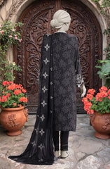 EMBROIDERED TWILL VISCOSE 3 PCS UNSTITCHED