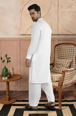OFF-WHITE BLENDED KAMEEZ SHALWAR