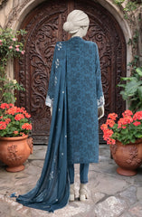 EMBROIDERED TWILL VISCOSE 3 PCS UNSTITCHED