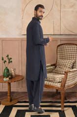 NAVY BLENDED KAMEEZ SHALWAR