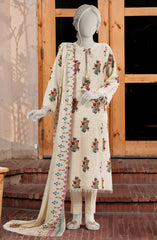 PRINTED COTTON VISCOSE 3PCS UNSTITCHED