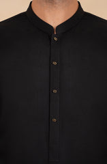 BLACK BLENDED KAMEEZ SHALWAR