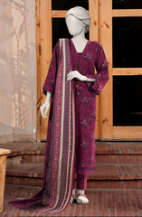 PRINTED COTTON VISCOSE 3PCS UNSTITCHED