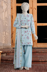 PRINTED COTTON VISCOSE 3PCS UNSTITCHED