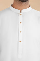 OFF-WHITE BLENDED KAMEEZ SHALWAR