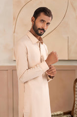BEIGE BLENDED KAMEEZ SHALWAR