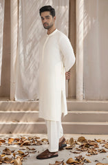 CREAM BLENDED KAMEEZ SHALWAR