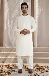 CREAM BLENDED KAMEEZ SHALWAR