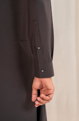CHOCOLATE BROWN BLENDED KAMEEZ SHALWAR