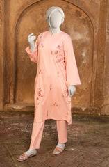 EMBROIDERED CAMBRIC STITCHED 2 PIECE