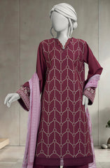 EMBROIDERED CAMBRIC 3PCS UNSTITCHED