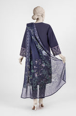 EMBROIDERED PRINTED LAWN 3PCS UNSTITCHED