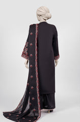 EMBROIDERED CAMBRIC 3PCS UNSTITCHED