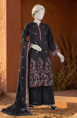 EMBROIDERED CAMBRIC 3PCS UNSTITCHED