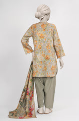 EMBROIDERED PRINTED LAWN STITCHED 2 PIECE