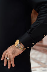 BLACK BLENDED KAMEEZ SHALWAR