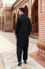 BLACK BLENDED KAMEEZ SHALWAR