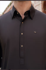 DARK-CHOCOLATE BLENDED KAMEEZ SHALWAR