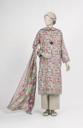 PRINTED TEXTURED LAWN 3PCS UNSTITCHED