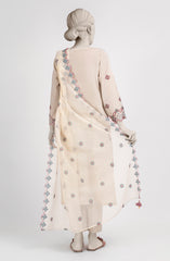 EMBROIDERED CAMBRIC STITCHED 3 PIECE