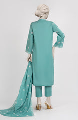 EMBROIDERED CAMBRIC STITCHED 3 PIECE