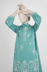 EMBROIDERED CAMBRIC STITCHED 3 PIECE