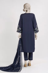 EMBROIDERED CAMBRIC STITCHED 3 PIECE