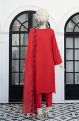 EMBROIDERED CAMBRIC 3PCS UNSTITCHED