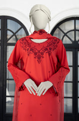 EMBROIDERED CAMBRIC 3PCS UNSTITCHED