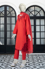 EMBROIDERED CAMBRIC 3PCS UNSTITCHED