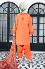 EMBROIDERED CAMBRIC 3PCS UNSTITCHED