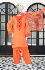 EMBROIDERED CAMBRIC 3PCS UNSTITCHED