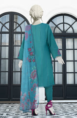 EMBROIDERED CAMBRIC 3PCS UNSTITCHED