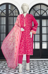 EMBROIDERED CAMBRIC 3PCS UNSTITCHED