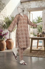 PRINTED CAMBRIC STITCHED 2 PIECE