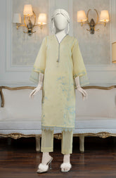 EMBROIDERED CAMBRIC STITCHED 2 PIECE