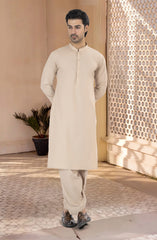 NATURAL BEIGE BLENDED KAMEEZ SHALWAR