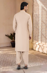 NATURAL BEIGE BLENDED KAMEEZ SHALWAR